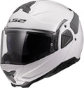 LS2 Motorrad Klapphelm FF910 Advant II Solid(XL (61-62 cm)/Wit)