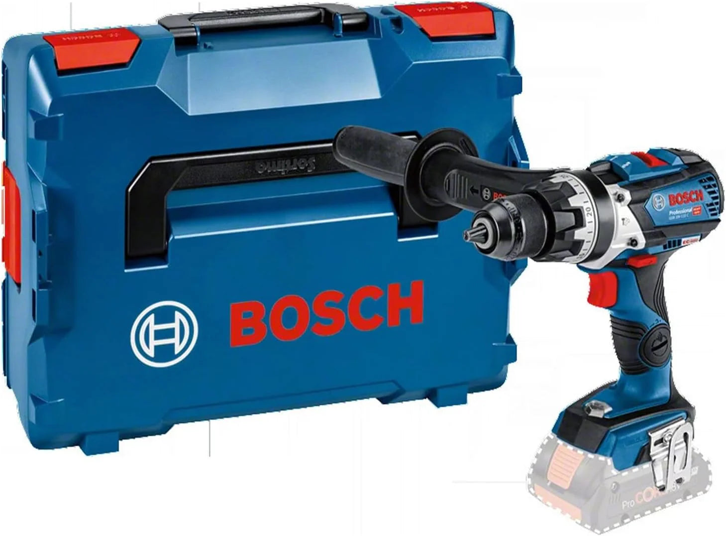 Bosch Professional 18V System accuschroefklopboormachine GSB 18V-110 C (max. draaimoment 110 Nm, incl. 2x4.0 Ah ProCore18V accu, oplader GAL 18V-40, in L-BOXX 136)(in L-BOXX/solo)
