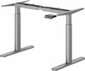MAIDeSITe EL2 Pro Art in hoogte verstelbaar bureauframe, ovaal pootdesign, elektrisch in hoogte verstelbaar tafelframe, dubbele motor, draagvermogen 180 kg, met 4 geheugenbesturing en(Grijs)