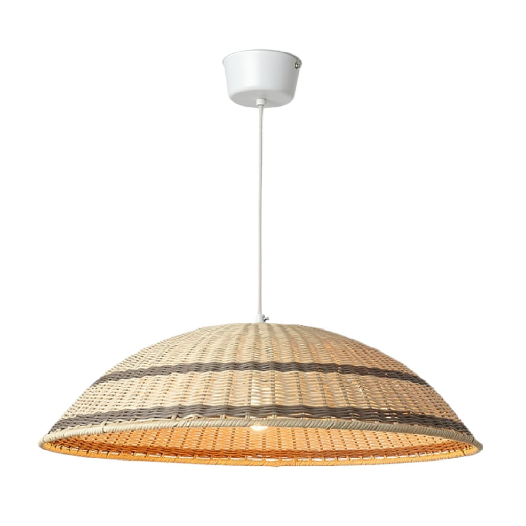 "Hanglamp van Wicker met Moderne Decoratieve Stijl"
