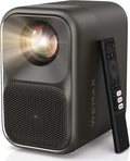 WEMAX 4K Projector【Netflix Gecertificeerd  Google TV】Draagbare Projector met Standaard【4K Ondersteuning  1080P Native】320 ISO Lumen, Dolby Audio, HDR 10, WiFi/Bluetooth, Smart Projector Home Cinema(Antracietgrijs)