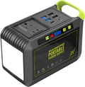 MARBERO Stroomgenerator, 237 Wh, met opvouwbaar zonnepaneel, 300 W zuivere sinusgolf, draagbare elektrische generator, 60 W, set voor kamperen, wandelen, vissen, noodgevallen(Green)