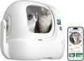 PETKIT PUROBOT MAX PRO 2 Zelfreinigende Kattenbak, Grotere Ingang, AI Camera, Automatisch Kattenbak, 2.4G en 5G Wifi, App-Control, Gezondheidstracering, Geurverwijdering, 76L, Voor Meerdere Katten(MAX PRO 2)