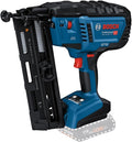 Bosch Professional 18V System accuhouttacker GNH 18V-64-2 M (enkelschots/contactactiveringsmodus, geschikt voor spijkers: 32-64 mm, 16 ga (1,6 mm) en collatiehoek van 20°, zonder accu's en oplader)