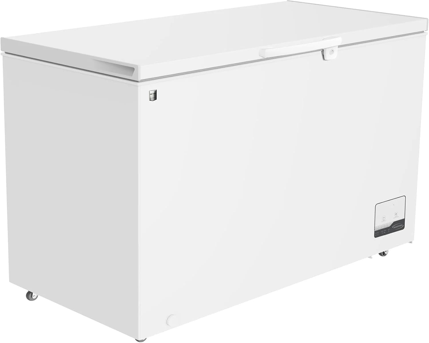 METRO PROFESSIONAL Diepvries GHF2400, staal/aluminium, 136,5 x 73,5 x 83,5 cm, 400 L, 130 W, 1 mand, LED-verlichting, 4 wielen, met slot, wit(300 L)