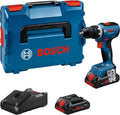 Bosch Professional 18V System accuschroefboormachine GSR 18V-65 (borstelloze motor, koplengte 166, incl. 2 x ProCORE18V 4.0Ah-accu's, L-BOXX)