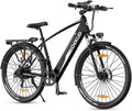 27M204 E-bike, stadsfiets, elektrische fiets, 36 V/12 Ah accu, 250 W motor, bereik 100 tot 25 km/u, elektrische fiets met app(27,5 cm, zwart)