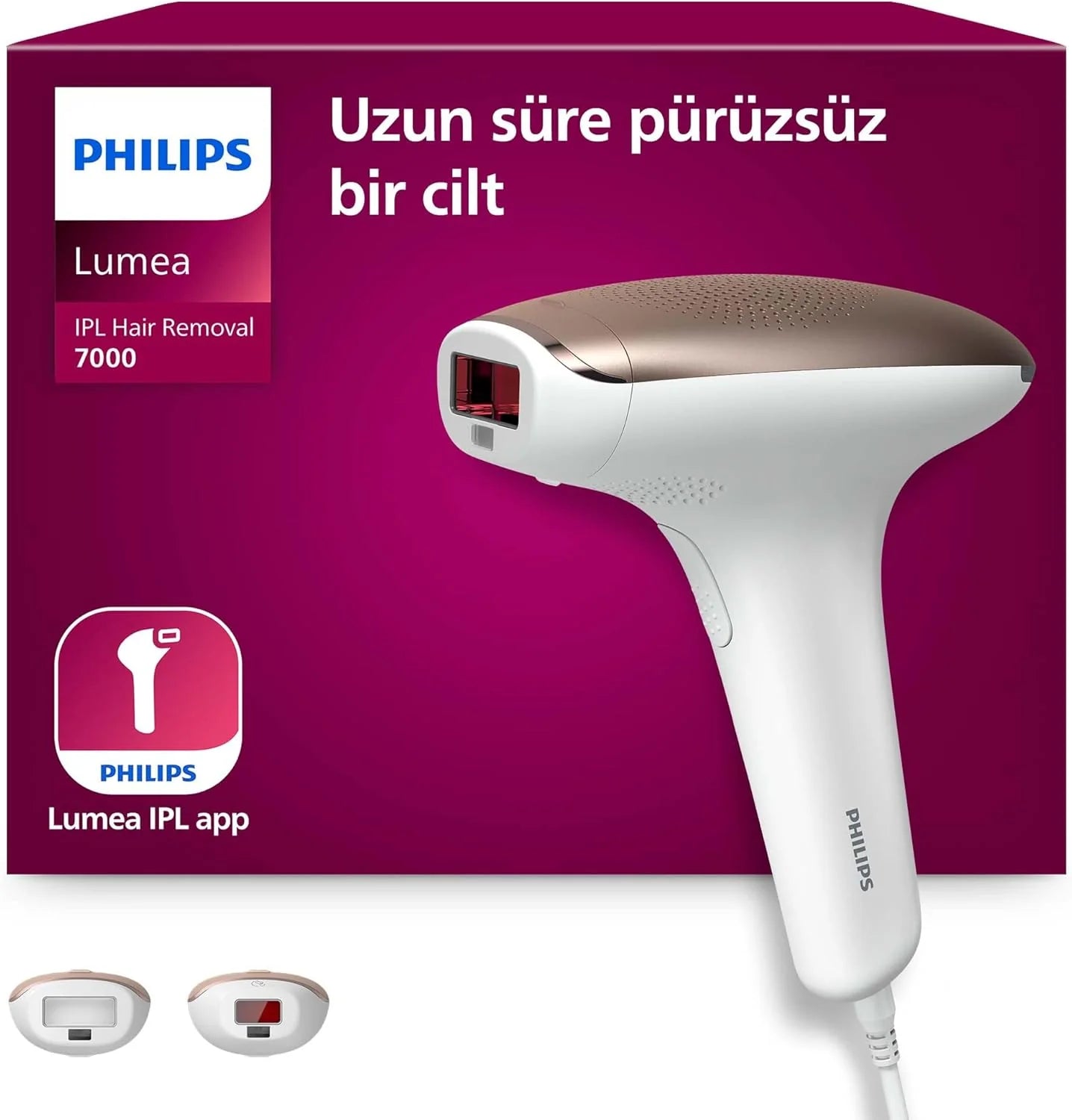 Philips Lumea Advanced SC1999/00 IPL-haarverwijderaar, werkt met lichtimpulsen, voor lichaam, bikinizone en gezicht, 250.000 impulsen, met huidsensor, 14.2 x 27.4 x 19.4 cm, Wit(Enkel)