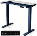 Desktronic HomePro Frame in hoogte verstelbaar bureauframe - elektrisch in hoogte verstelbaar bureau met fluisterstille dubbele motor en touchscreen - hoog draagvermogen - zwart(Blauw)