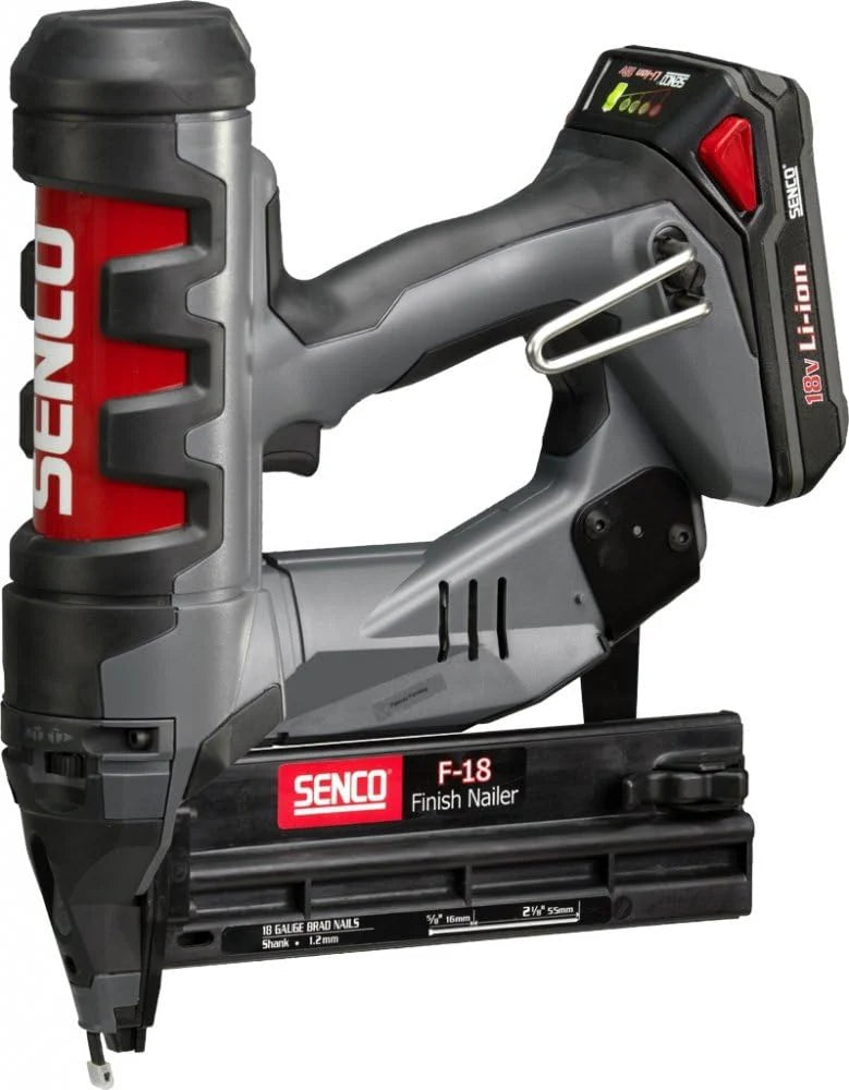 Senco Fusion F-18 18V Li-Ion Accu brad tacker set (1x Li-Ion accu) in koffer - 15-55mm - 18 Gauge