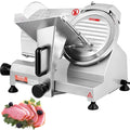 VEVOR Allessnijder, 120W Vleessnijmachine, 1200RPM Elektrische Allessnijder met 8" Verchroomd Stalen Mes, 0-12mm Verstelbare Dikte Meat Slicer, Elektrische Snijmachine voor Thuis Commercieel Gebruik