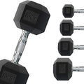 G5 HT SPORT Professioneel met rubber bekleed zeshoekig stuur van 1 tot 50 kg, hoge kwaliteit, gewicht in de sportschool of thuisgym, ergonomische antislip handgreep, afzonderlijk verkocht(2 x 9 Kg/Zwart)