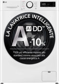 LG AI DD F4R3011NSWB wasmachine klasse A -10%, voorlader serie R3, wasmachine 11 kg, 1400 omwentelingen, AIWash, stoomreiniging, Motor Direct Drive, Smart Diagnosis, vrijstaand, wit
