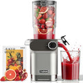 Anybear Sapcentrifuge 200W Slow Juicer met 110 mm grote vulschacht voor hele fruit/groenten | Upgraded slak | Tritan-materiaal | BPA-vrij | incl. saprecepten (zilver  oranje)
