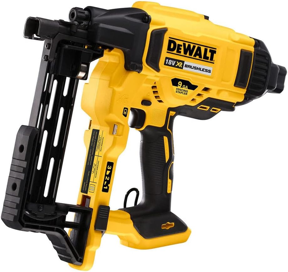 DeWalt Nietmachine voor hek XR 18V BL - zonder accu en oplader DCFS950N-XJ geel