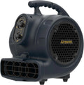 1/4 HP 1100 CFM industriële luchtventilator, hoge snelheid vloer en tapijtdroger, 3 snelheden zware ventilator met 3 uur timer voor restauratie