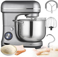 Commerciële keukenmixer van 2000 W, grote inhoud van 10 liter, staande mixer met deeghaak, menghaak en eierklopper voor scholen, bakkerijen, restaurants en pizzeria's.