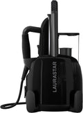 Laurastar Lift Plus Ultimate Black Stoomstrijkijzer, 3-in-1 Strijkstation, dat je kleding ontvouwt, Strijkt en reinigt, Hygiënische Stoom, Afneembare watertank, Groenicaal Strijken, Auto oprolling(Single)