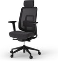 Ergotopia PureBack Ergonomische bureaustoel met hoofdsteun, 4D-armleuningen en synchroonmechanisme, voor thuiskantoor, kantoor en gaming, comfortabele draaistoel voor gezond zitten