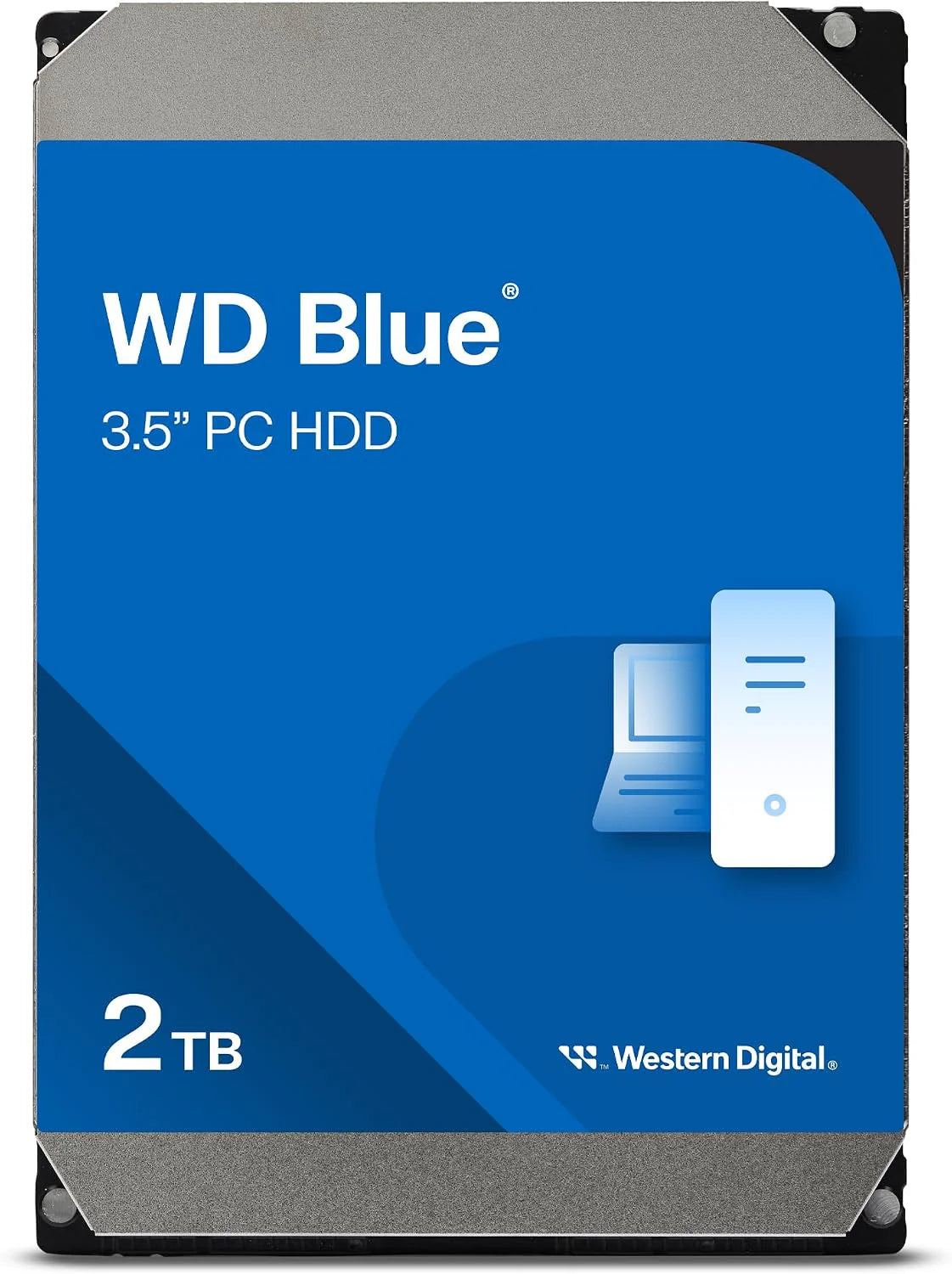 WD Blue 8TB Desktop 3.5" Interne Harde Schijf, 5640 RPM, SATA 6 Gb/s, 256MB Cache(3.5"/2TB)