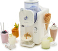 GreenPan Frost IJsmachine  Slushie Maker, Softijs Sorbet Milkshakes Frozen Yoghurt, Zonder Voorvriezen, Klaar in 15 Min, 15-in-1, 6 Modi, 7 Texturen, Zelfreinigend, Wit(Weiß)